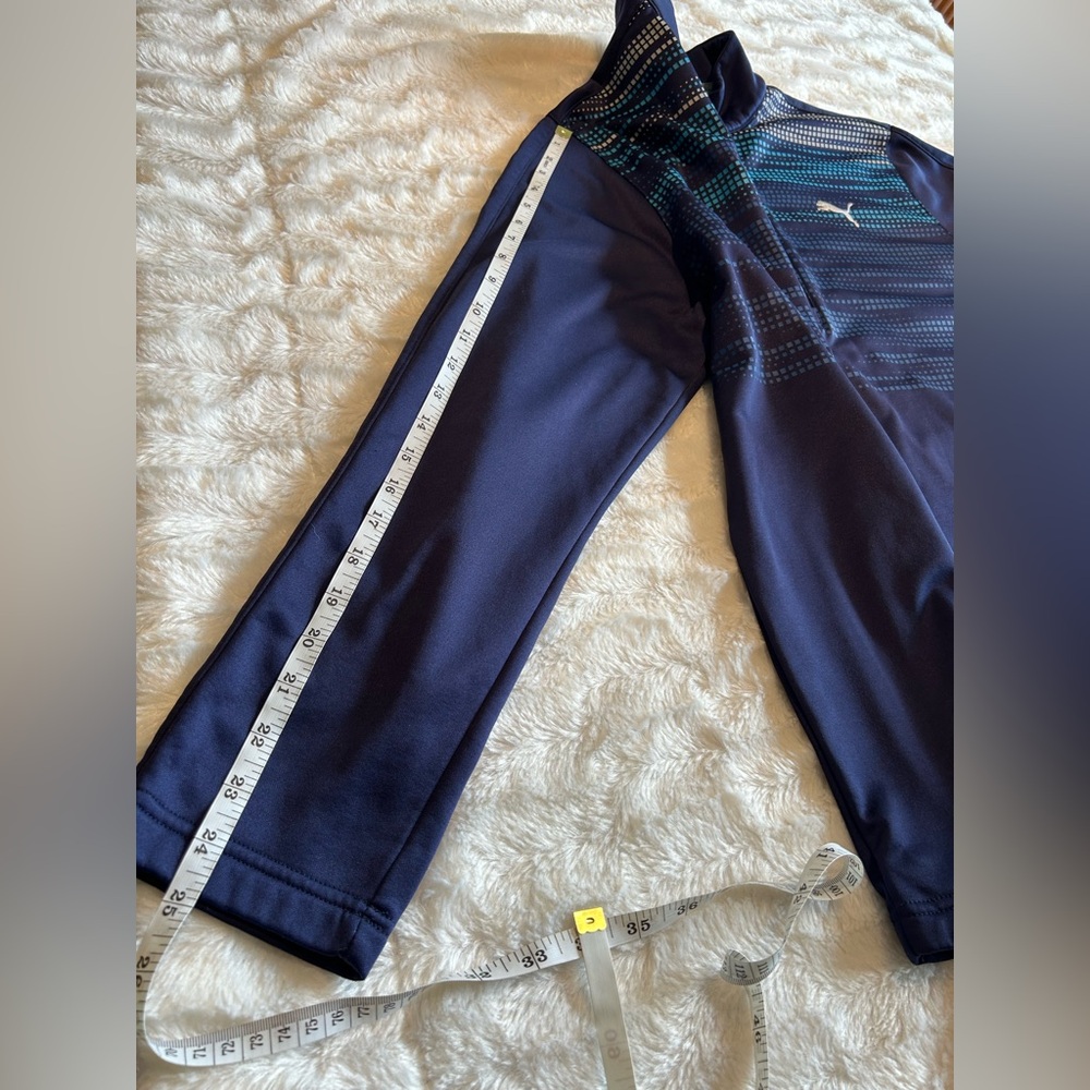 Puma Men’s Navy and Teal Quarter-Zip Pullover from The Jewel Golf Club - Picture 10 of 12